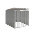 Kunststof hondenkennel 2 X 2m compleet met dak