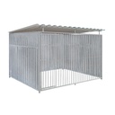 Geheel dicht damwand hondenkennel 3 X 2m compleet met dak