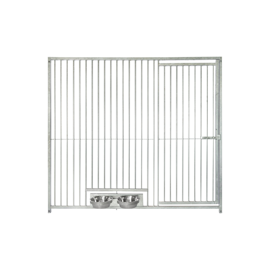 Kennelpaneel 200cm * 180cm met deur Extra zwaar + voederluik