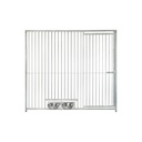 Kennelpaneel 200cm * 180cm met deur Extra zwaar + voederluik