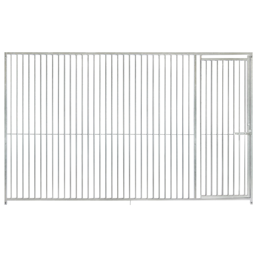 Kennelpaneel 3m met deur rechts - spijlen 5cm