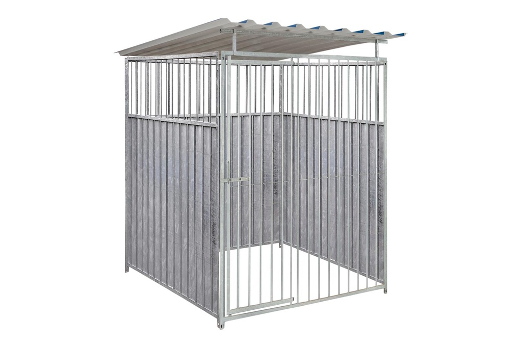 2/3 damwand hondenkennel 1,5 X 1,5m compleet met dak