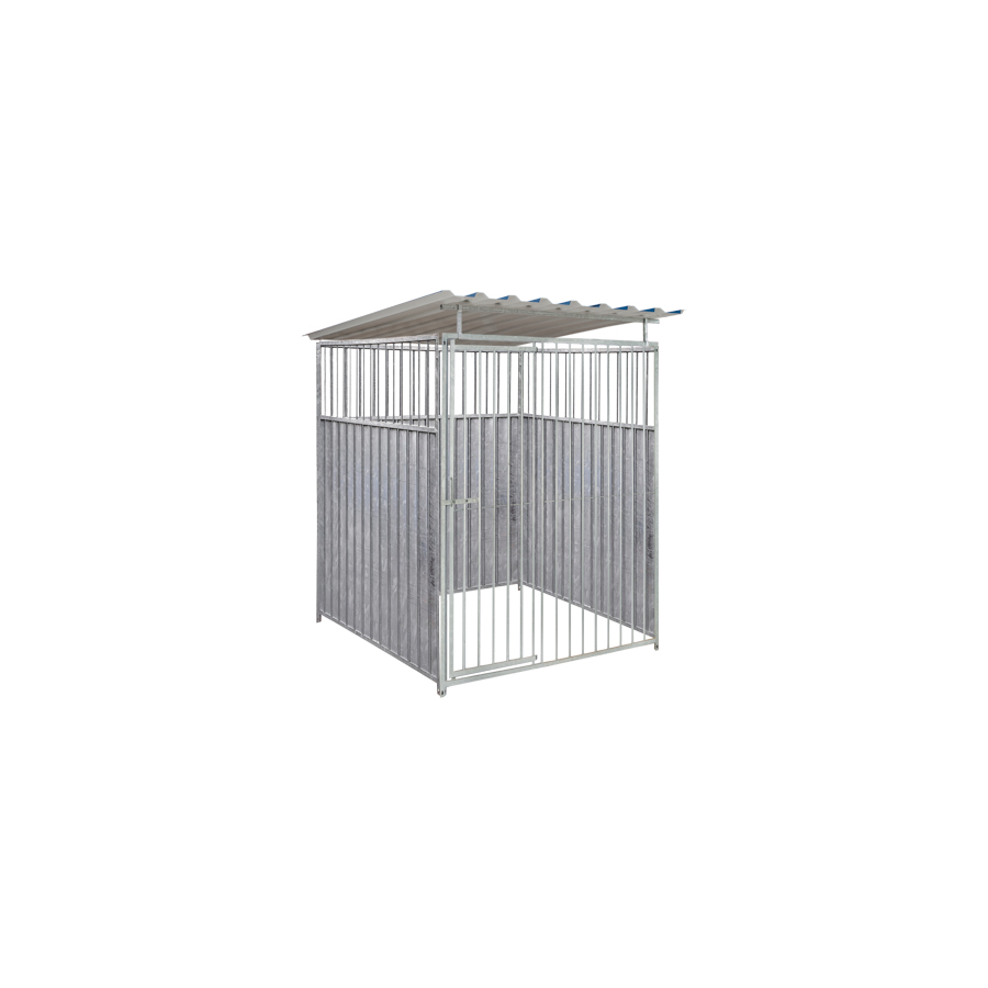 2/3 damwand hondenkennel 1,5 X 1,5m compleet met dak