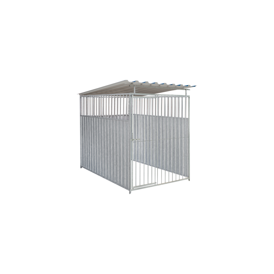 2/3 damwand hondenkennel 2 X 1,5m compleet met dak