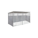 2/3 damwand hondenkennel 4 X 1,5m compleet met dak