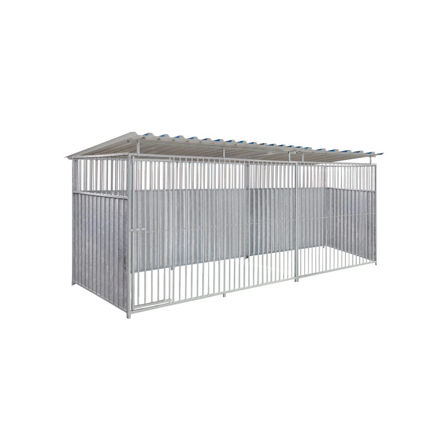 2/3 damwand hondenkennel 5 X 1,5m compleet met dak