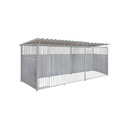 2/3 damwand hondenkennel 5 X 1,5m compleet met dak
