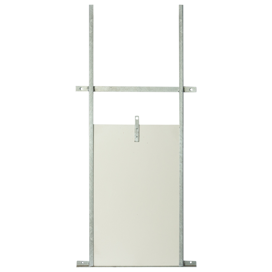 schuif/luik trespa incl staalkabel en handvat