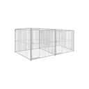 Basic spijlen 8cm hondenkennel dubbel 2 X 2m zonder dak