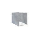 Geheel dicht damwand hondenkennel 1,5 X 2m zonder dak