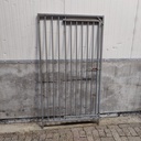 1m deur rechts, spijlen 8cm, gebruikt