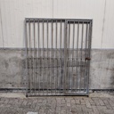 1,5m deur rechts spijlen 8cm, gebruikt
