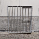 1,5m deur rechts spijlen 8cm, gebruikt