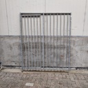 1,5m deur links spijlen 8cm, gebruikt