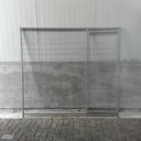 2m deur rechts gaas 5x10cm, gebruikt