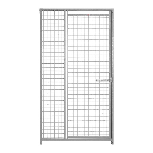 Gaaspaneel 100cm * 184cm draad 5x5cm met deur kennelpaneel gaas