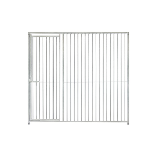 Kennelpaneel 200cm * 184cm met deur LINKS - spijlen 5cm