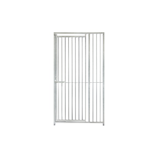 Kennelpaneel 100cm * 184cm met deur LINKS - spijlen 5cm