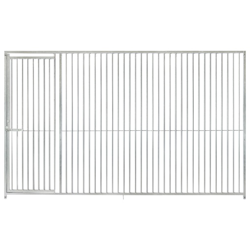 Kennelpaneel 300cm * 184cm met deur LINKS - spijlen 5cm
