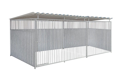 2/3 damwand hondenkennel 5 X 2m compleet met dak
