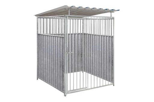 2/3 damwand hondenkennel 1,5 X 1,5m compleet met dak